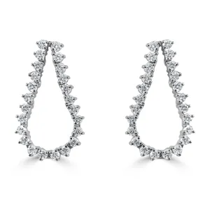 14k Gold & Diamond Earrings - 2.75ct