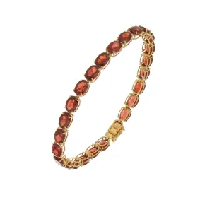 14kt yellow gold Garnet bracelet