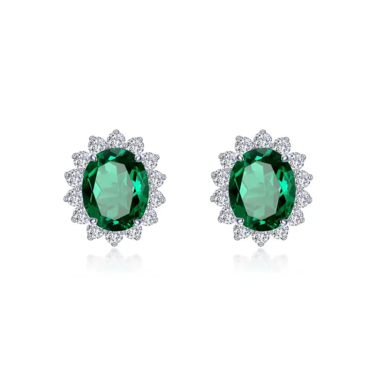 6.2 CTW Halo Stud  Earrings