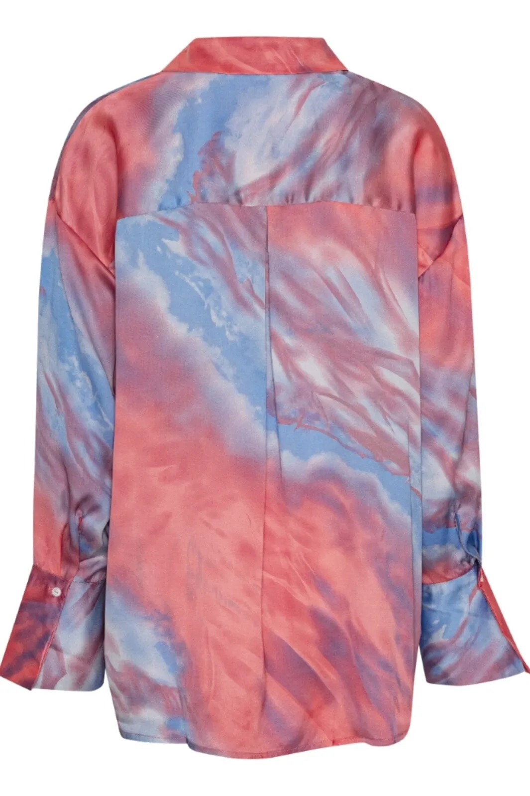 A-View - Carina Shirt - 256 Coral/Blue