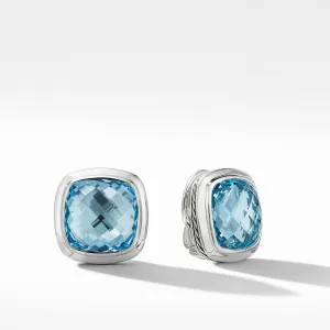 Albion Stud Earrings with Blue Topaz