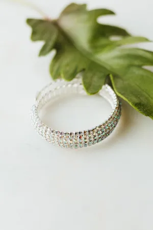 All Rhinestone Arch Wrap Cuff