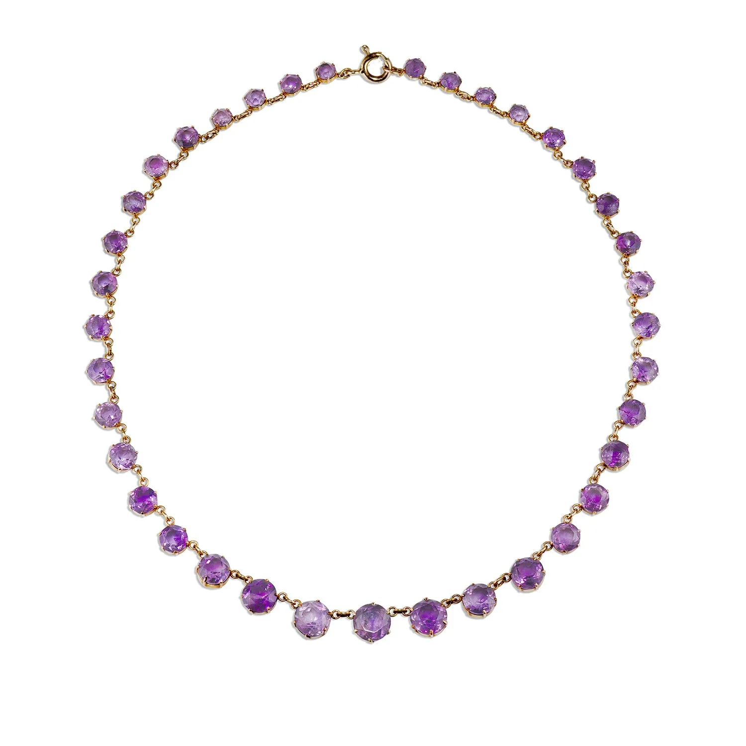 Amethyst Riviere Necklace