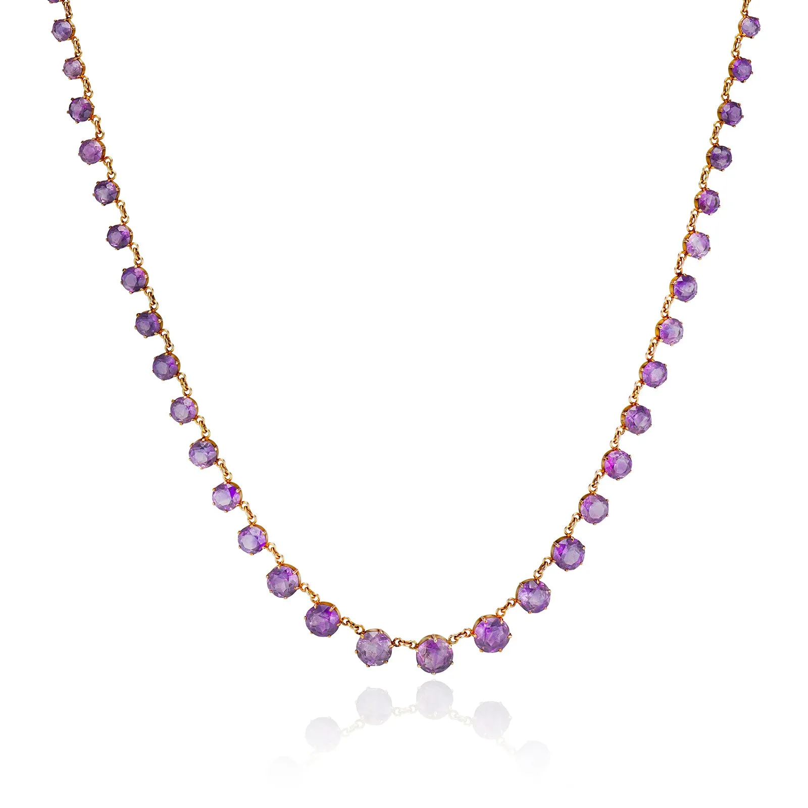 Amethyst Riviere Necklace