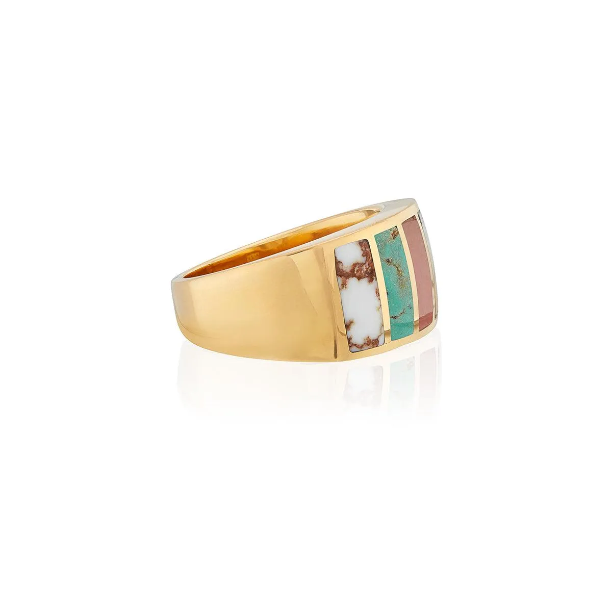 Anna Beck Gold Vermeil Inlay Multi-Stone Ring