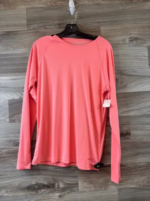 Athletic Top Long Sleeve Crewneck By Cme In Coral, Size: L