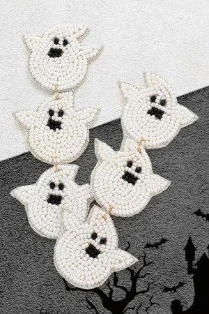 Beaded Ghost Earrings