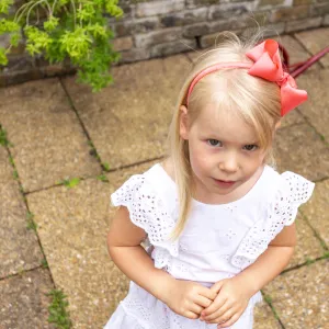 Bow Headband Coral