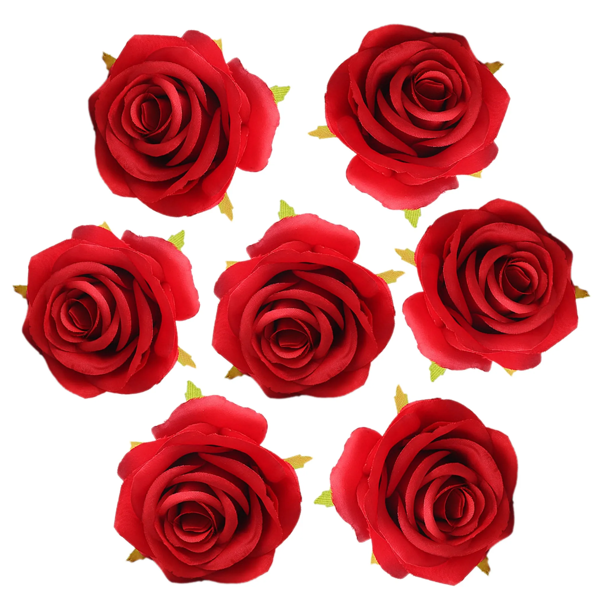 Bulk Flowers Silk Roses Flower Heads 3 inch