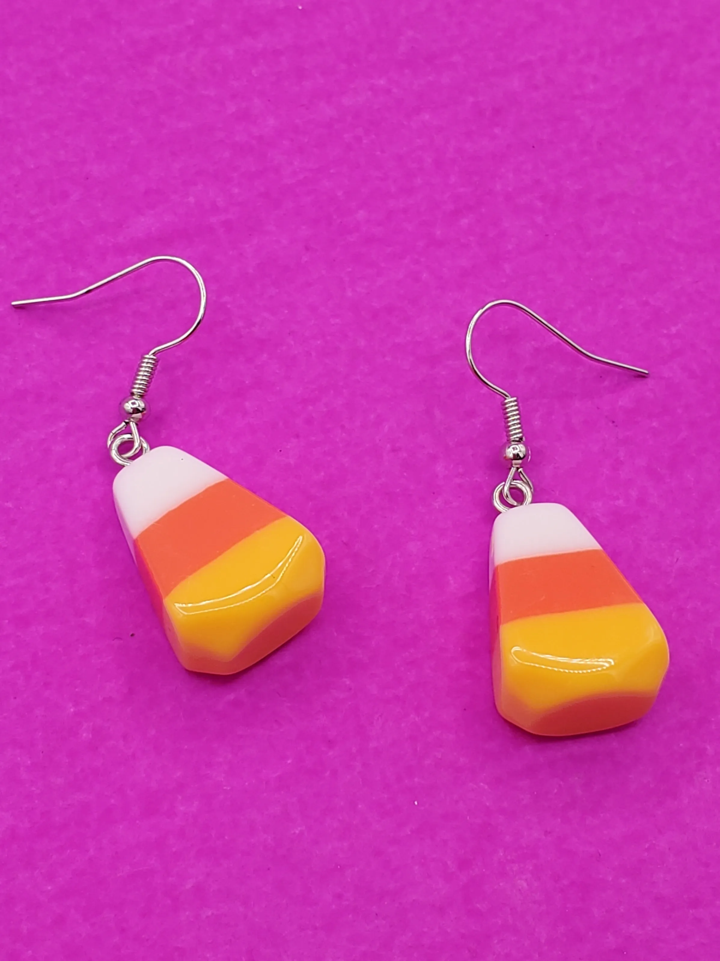 Candy Corn Dangle Earrings