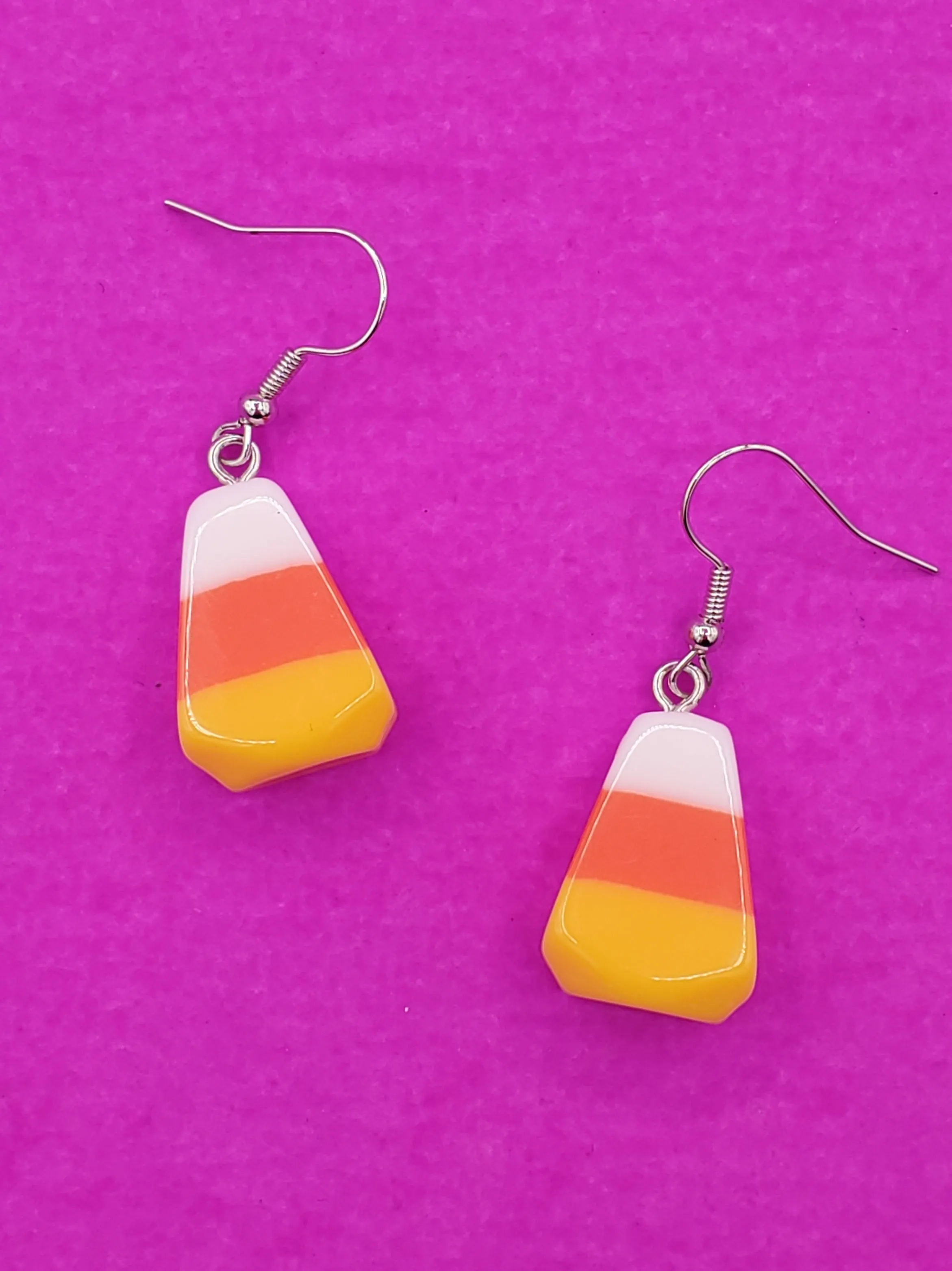 Candy Corn Dangle Earrings