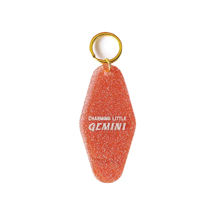 Charming Little Gemini Keytag