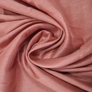 Coral Pink Solid Russian Silk Fabric 17923