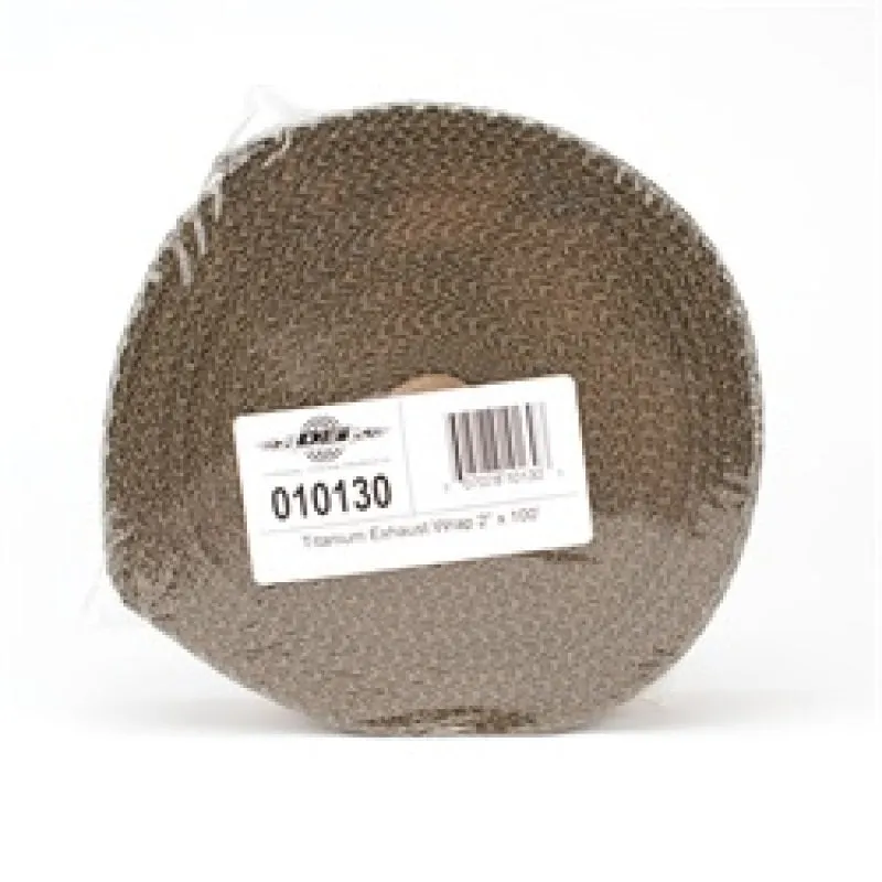 DEI Titanium Exhaust Wrap 2" Wide 100 ft Roll Woven Fiberglass - Carbon Fiber Look