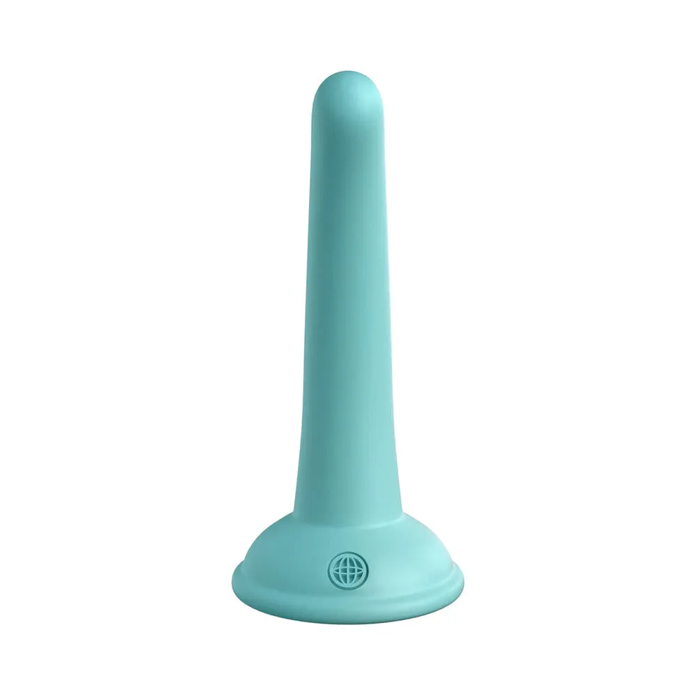 Dillio Platinum Collection Curious Five 5 in. Silicone Dildo Teal