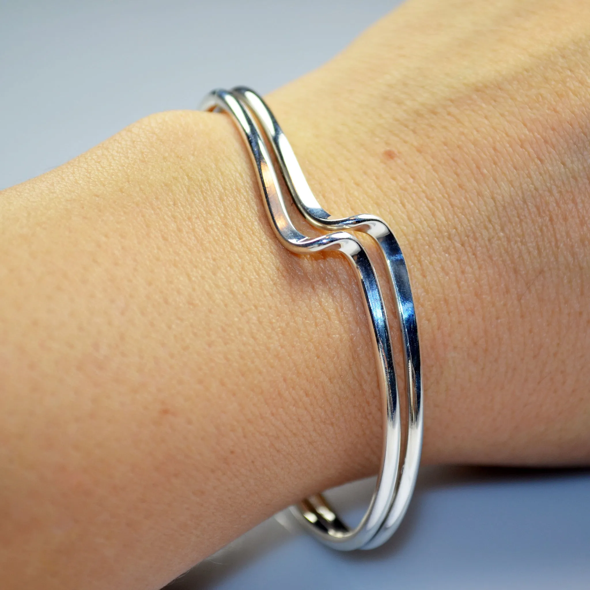 Double Z Silver Cuff