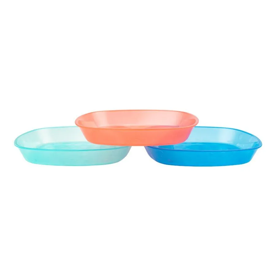 Dr.Brown's Toddler Plates 3-Pack- Multicolor