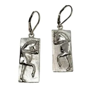 Enter At A Dressage Horse Dangle Earrings