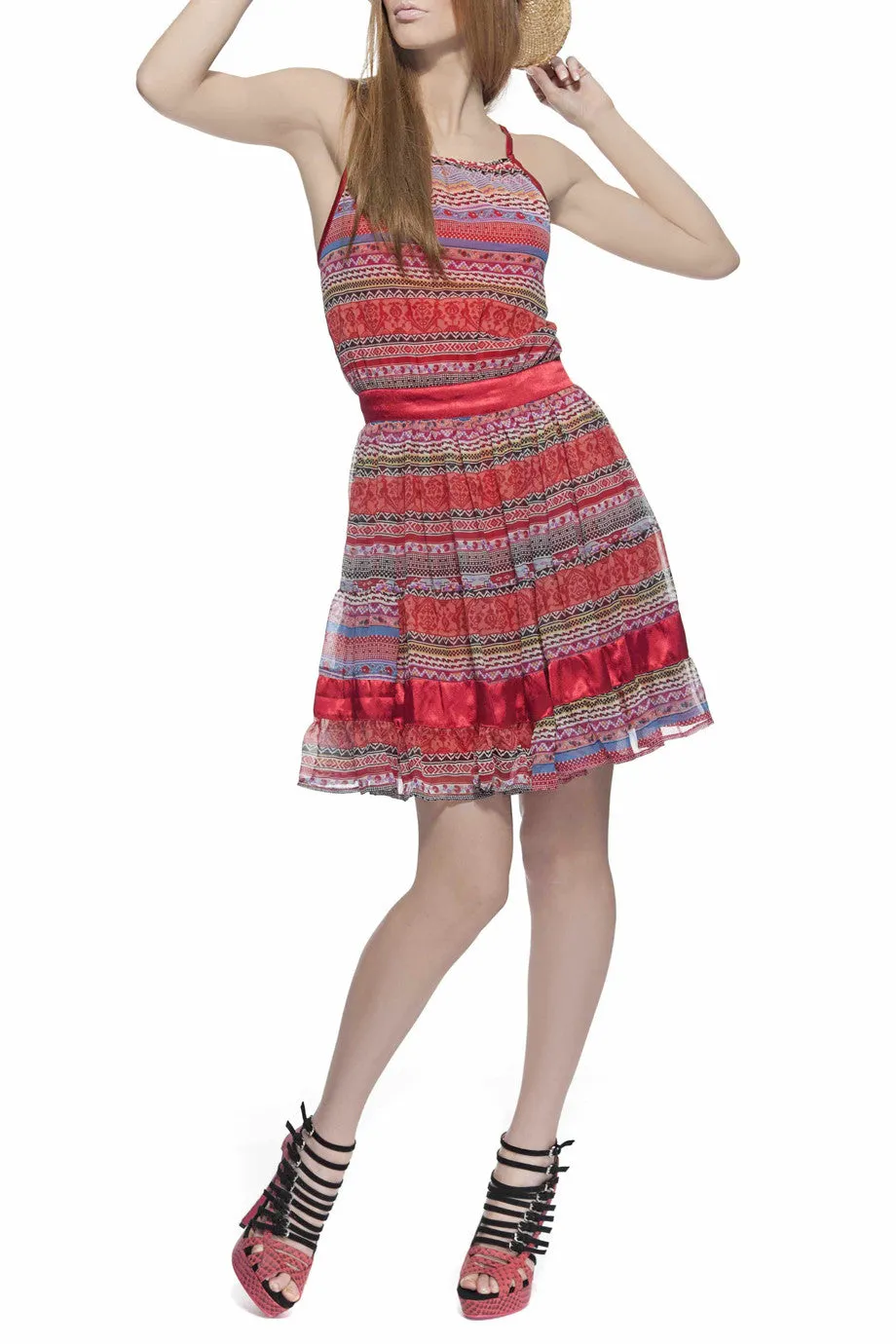 ESHA Multicolor Strap Dress