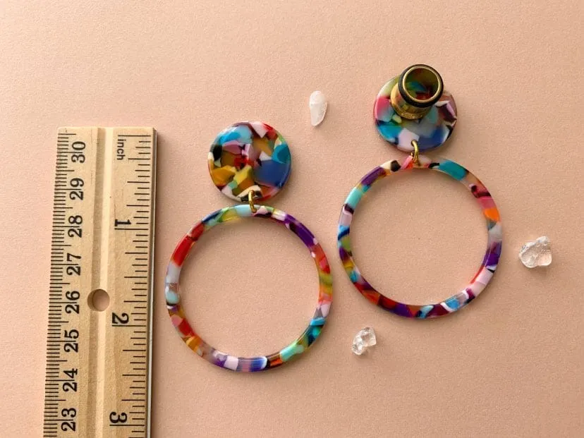 Fruity Colored Rainbow Hoops