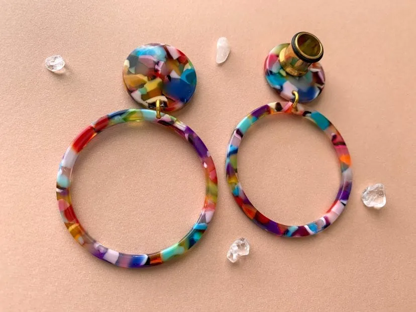 Fruity Colored Rainbow Hoops