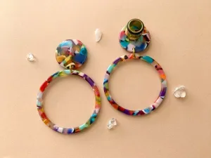 Fruity Colored Rainbow Hoops