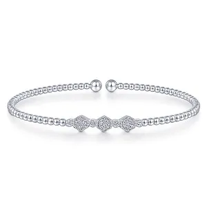 Gabriel & Co. Bujukan Cuff Bracelet with Diamond Stations