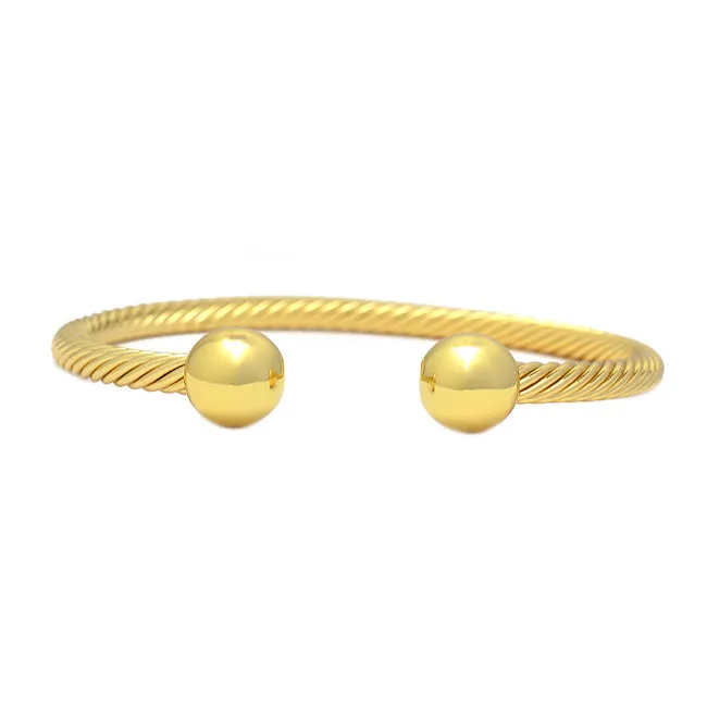 Gold Open Cuff Bracelet