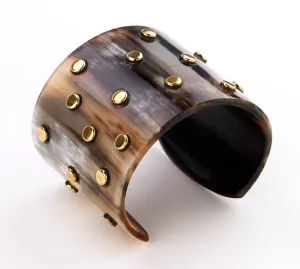 Gold Studded Horn Cuff