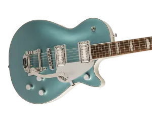 Gretsch G5230T-140 Electromatic 140th Anniversary Jet FT Single-Cut with Bigsby - Two-Tone Stone Platinum/Pearl Platinum