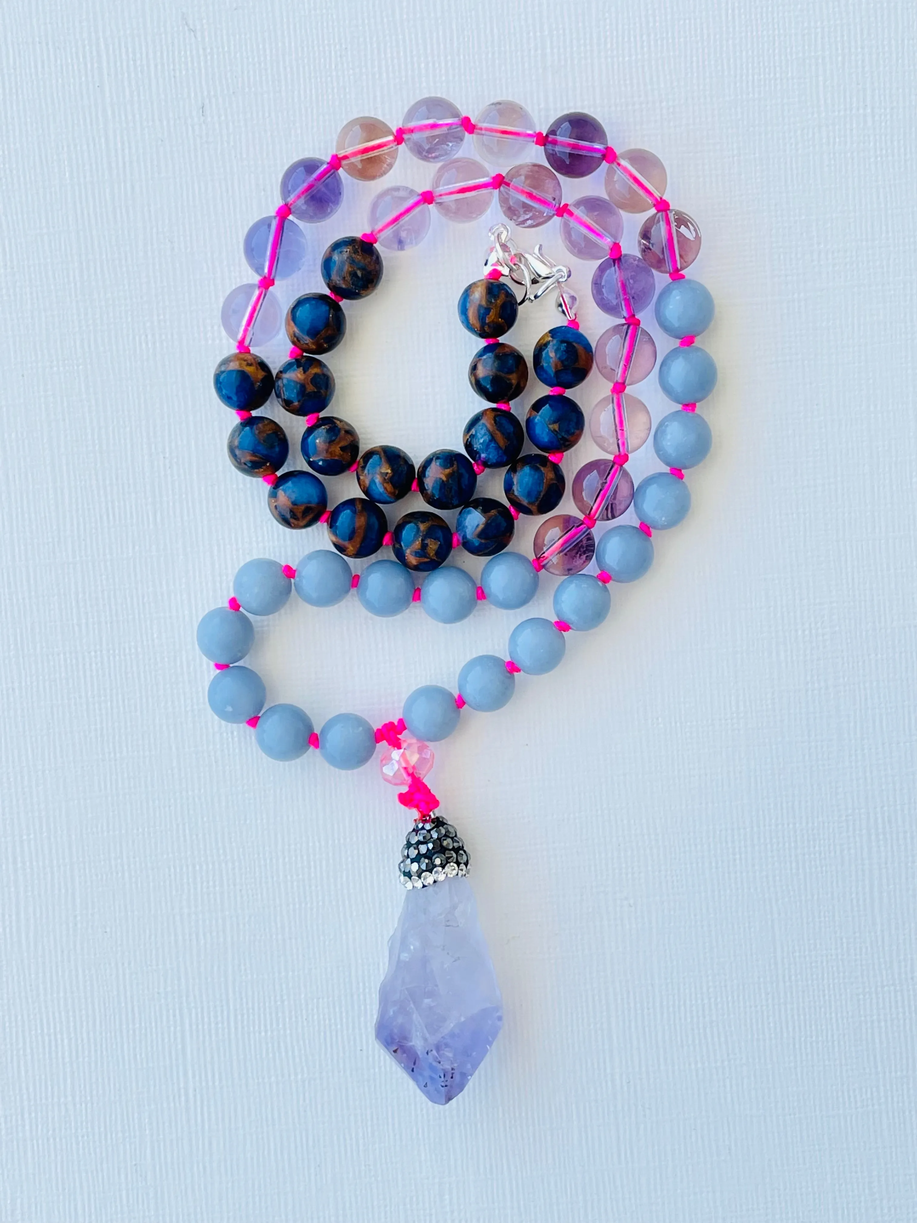 High Vibrations Half Mala Necklace