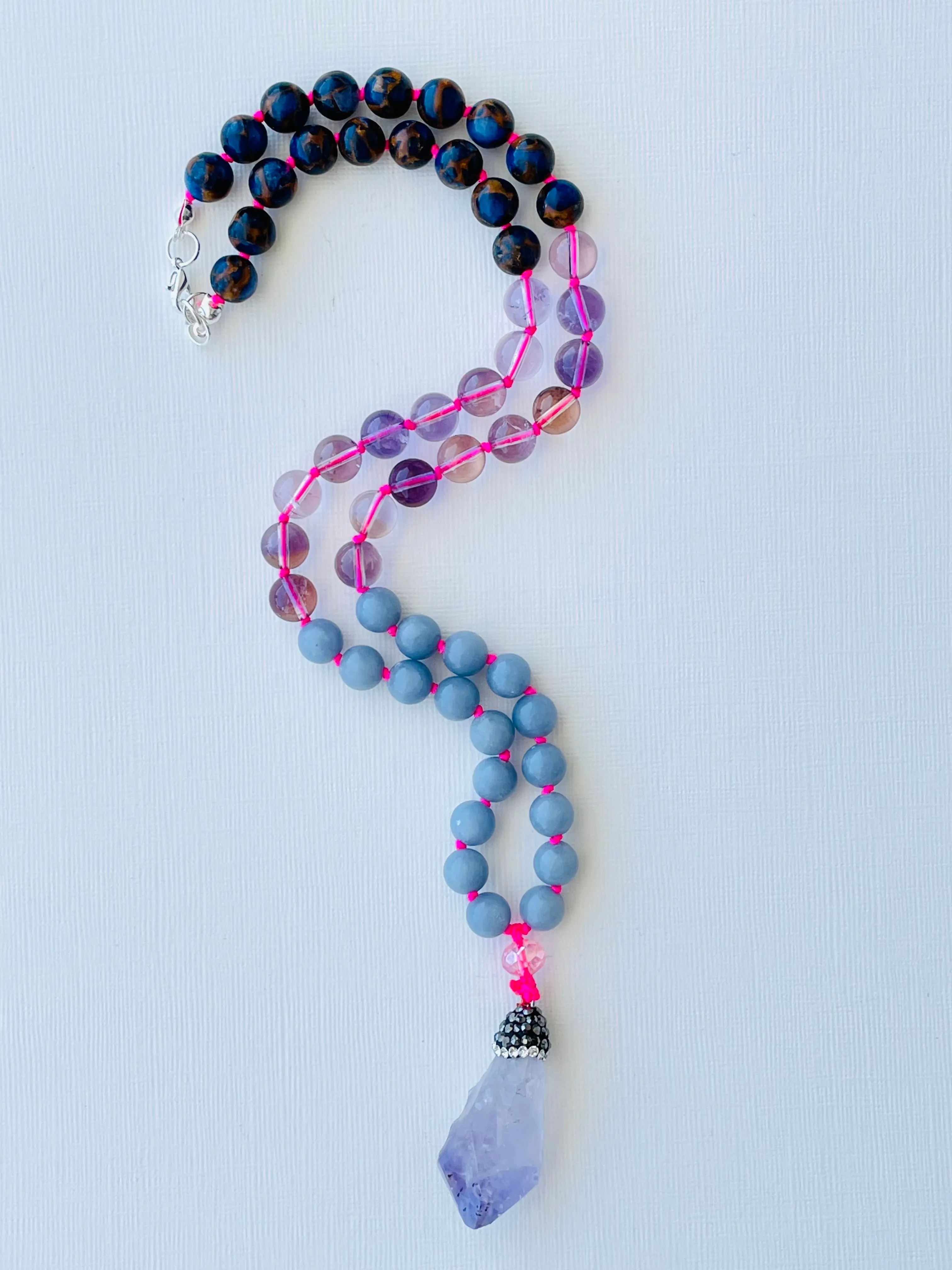 High Vibrations Half Mala Necklace