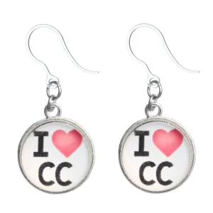 I Love CC Earrings