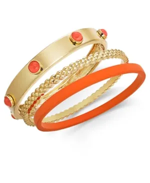 Inc Gold-Tone 3-Pc. Set Bangle Bracelets