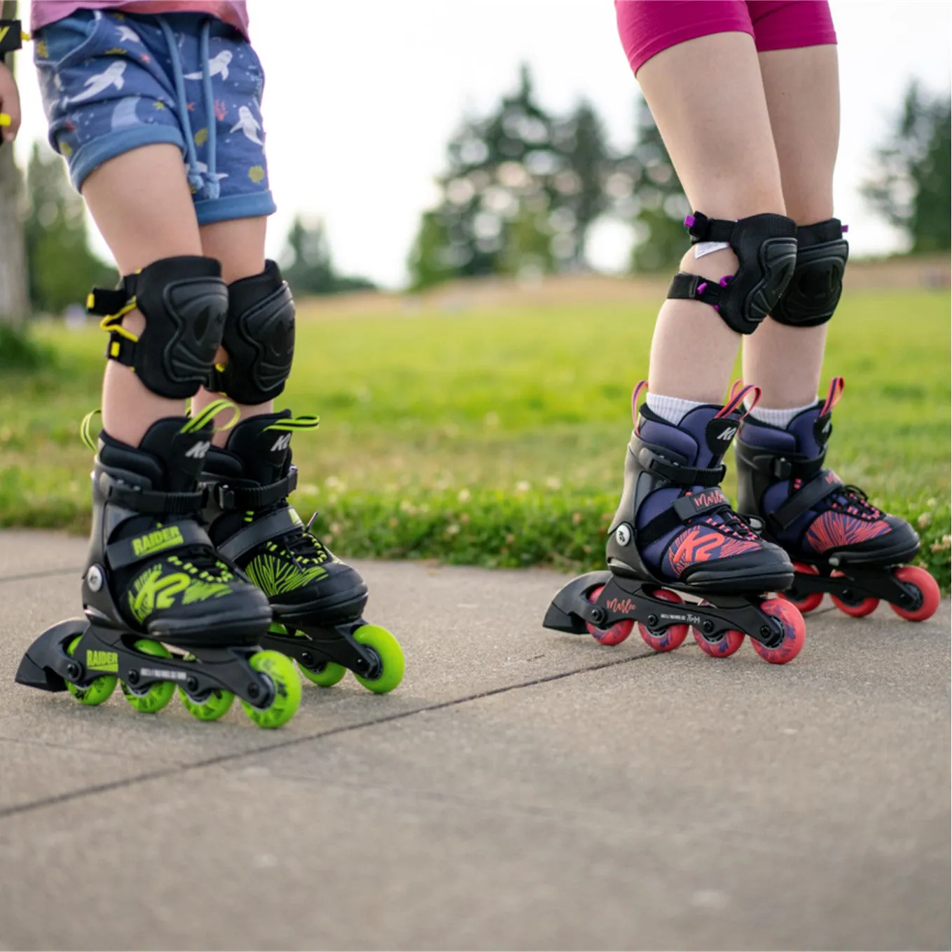 Kids Adjustable K2 Marlee Purple/Coral Inline Skates *Last Pair* US 11J-2