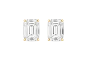 Lab-Grown Diamond 2ct. tw. Emerald Cut Studs | White