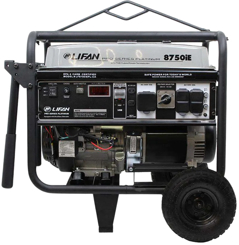 Lifan LF8750iEPL-RV Platinum Series 8000W/8750W Electric Start Generator New