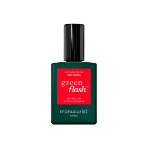 MANUCURIST - Green Flash™ LED Nail Polish - Red Coral