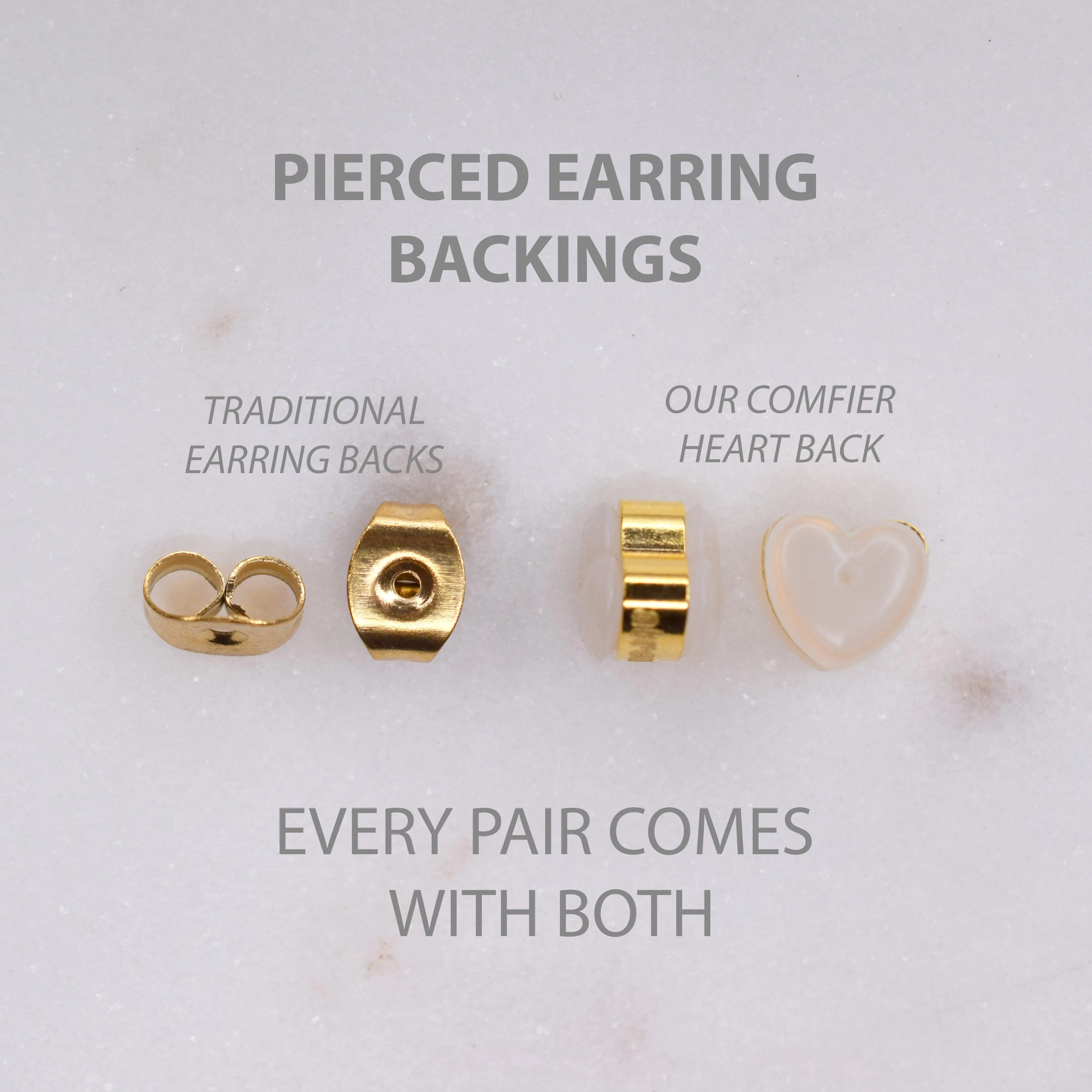 MINI HEART HUGGIE HOOP EARRINGS IN GOLD