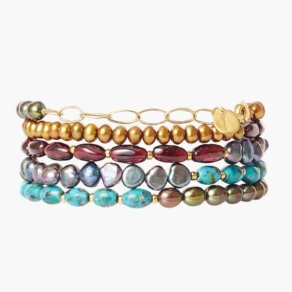 Multi Mix Naked Wrap Bracelet