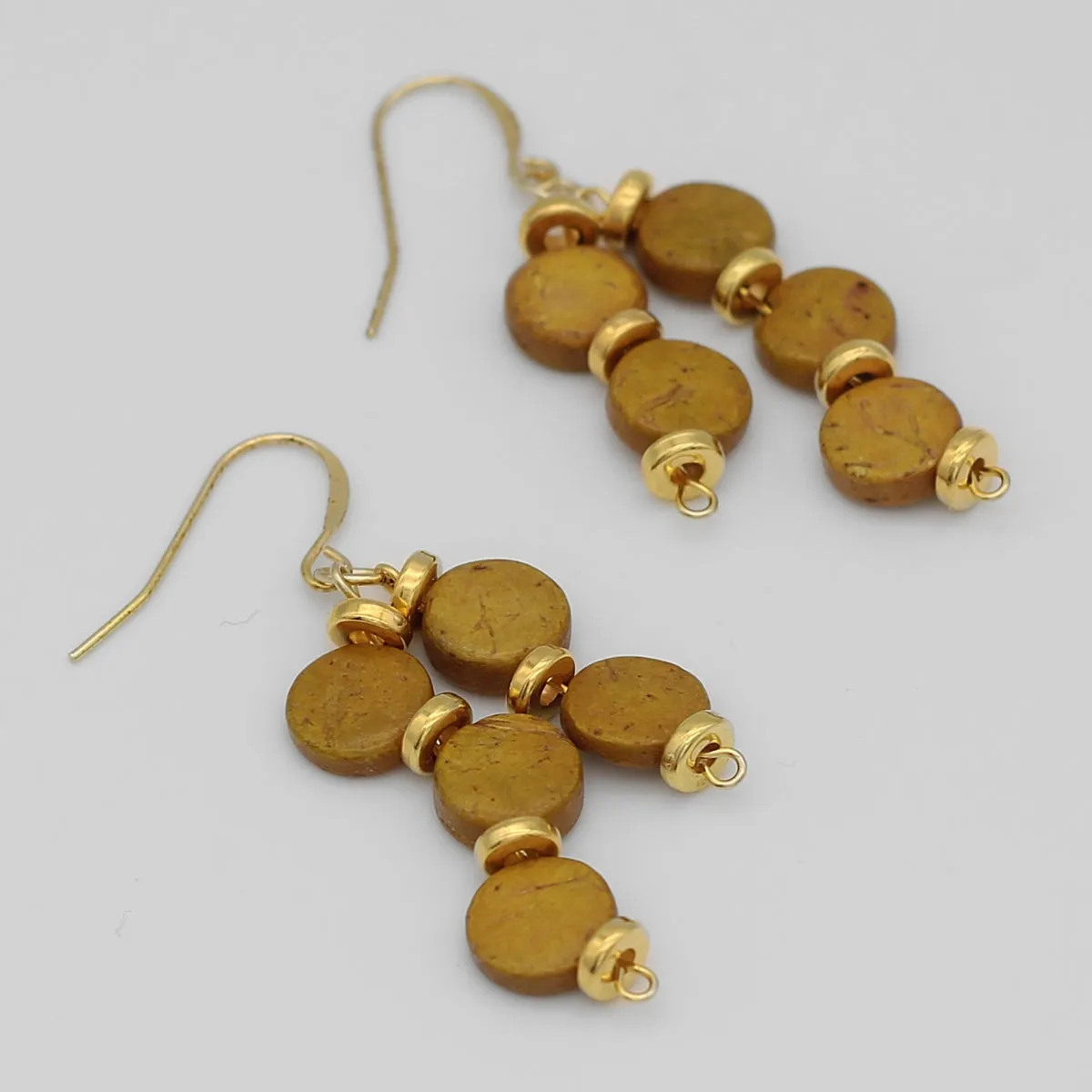 Mustard Nicole Dangle Earring