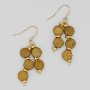 Mustard Nicole Dangle Earring