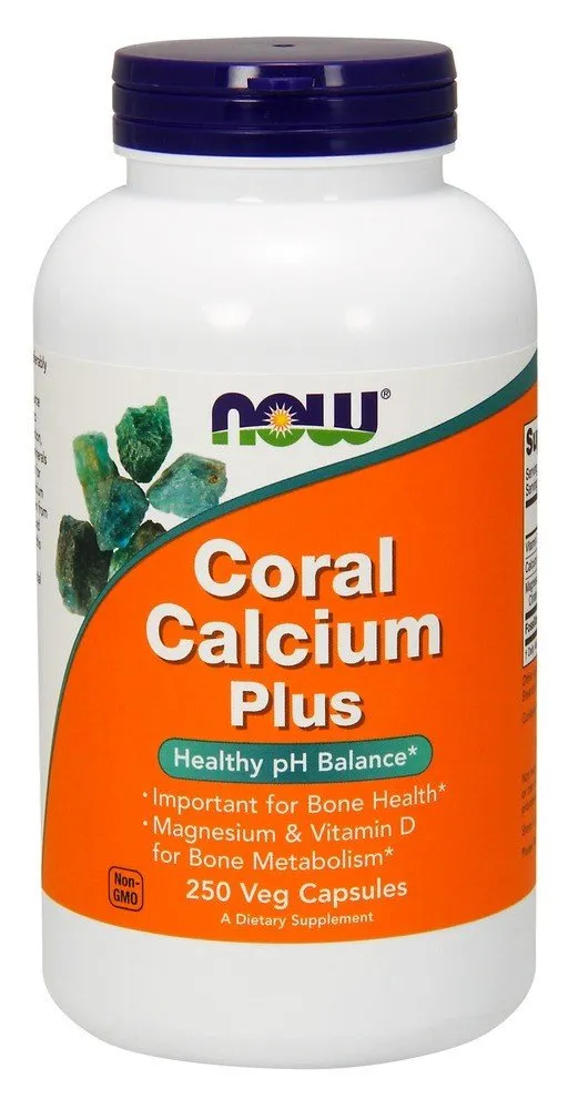 Now Foods Coral Calcium Plus Magnesium and Vitamin D 250 VegCap