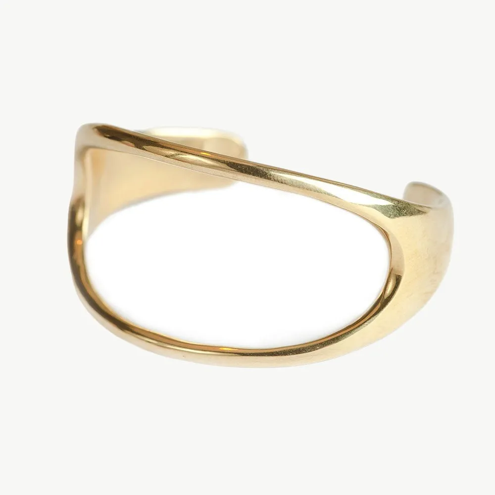 Open Oval Statement Cuff Bracelet