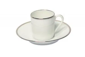 Orsay Platinum Espresso Cup & Saucer