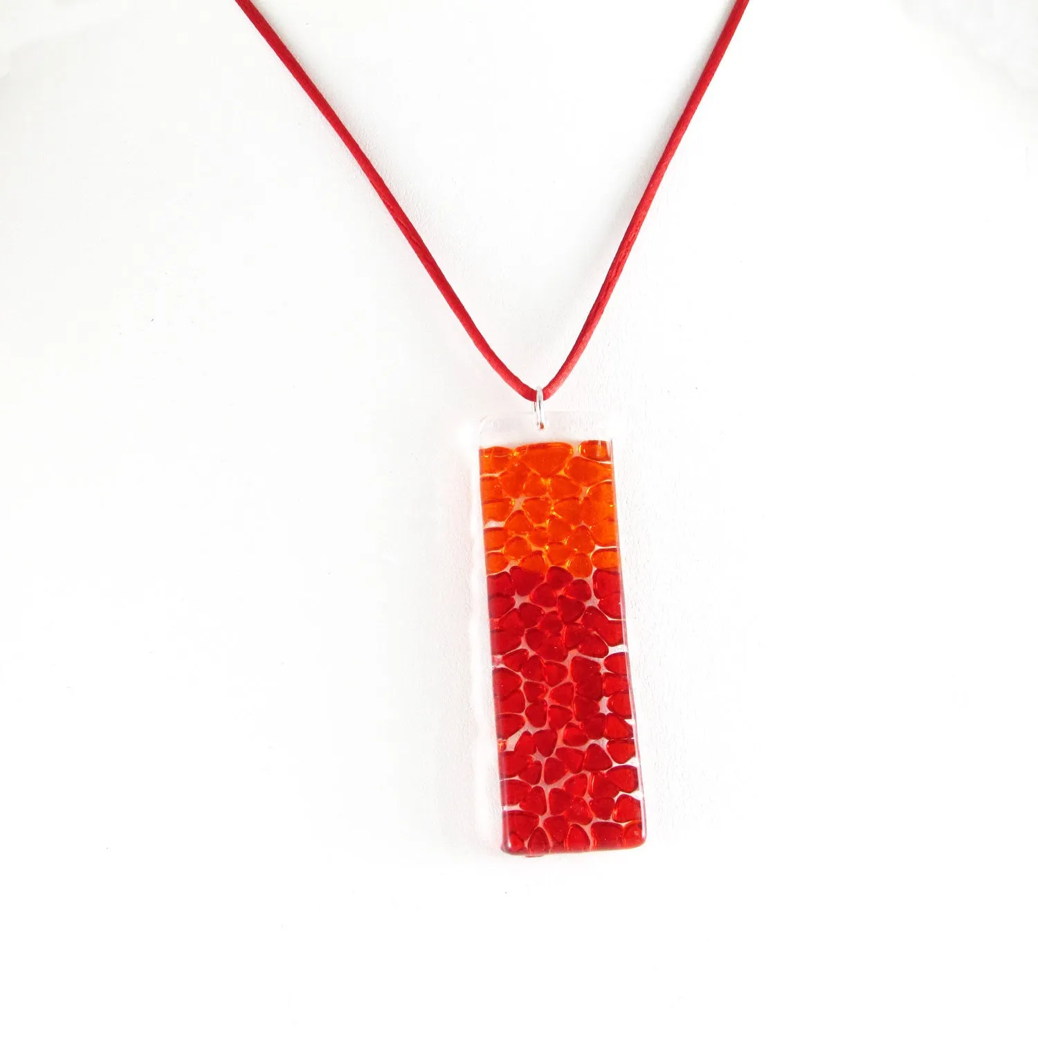 Picado Glass Pendant - Amber