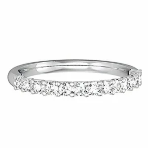 PLATINUM 2mm Diamond Wedding Ring Court Shape Women's Claw Set Classic Style 0.32ct ALL Sizes