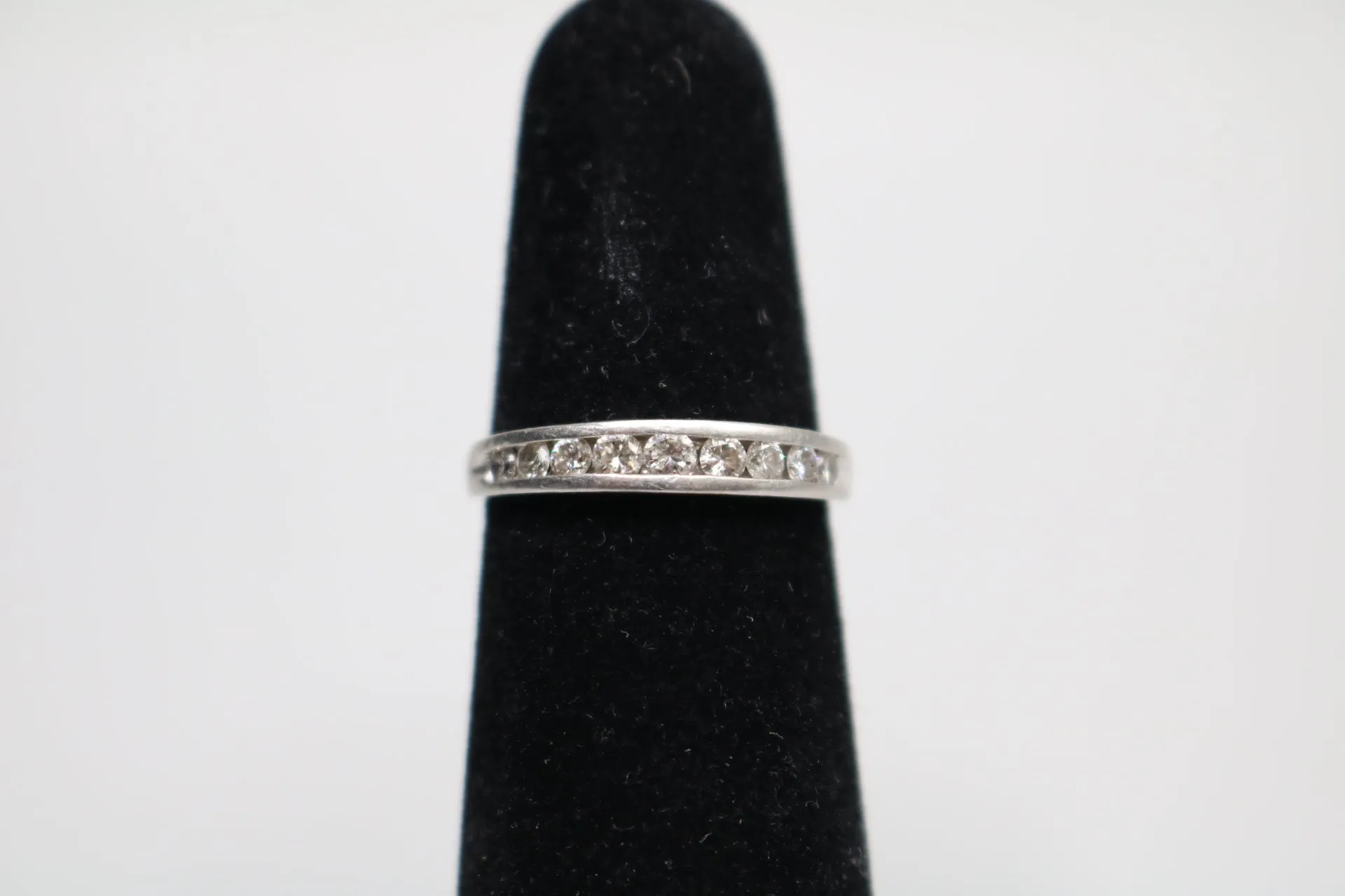 Platinum Diamond Band Ring (Size 7) (0.51 CTW) (Clearance!)