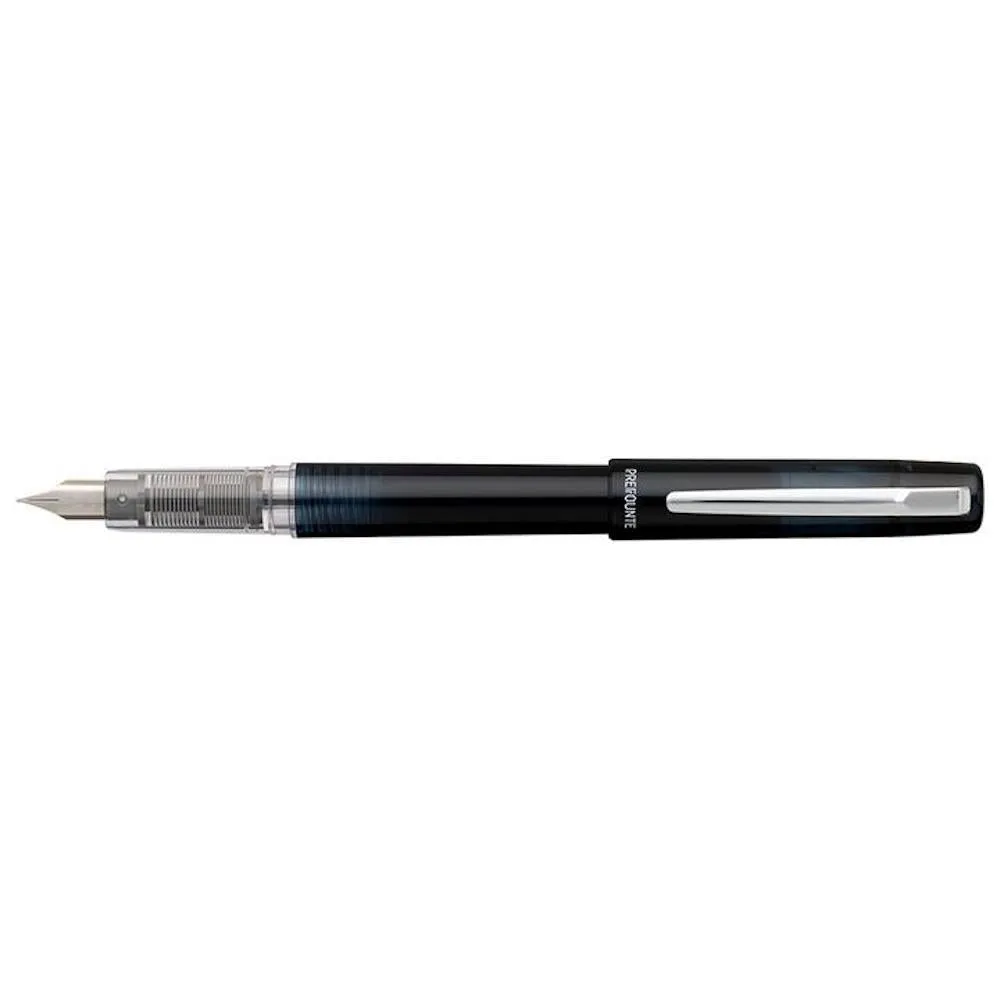 Platinum Prefounte Fountain Pen, Graphite Blue, Medium Nib