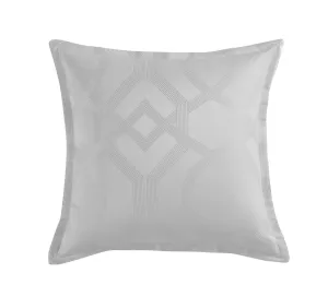 Seville Silver European Pillowcase by Logan and Mason Platinum